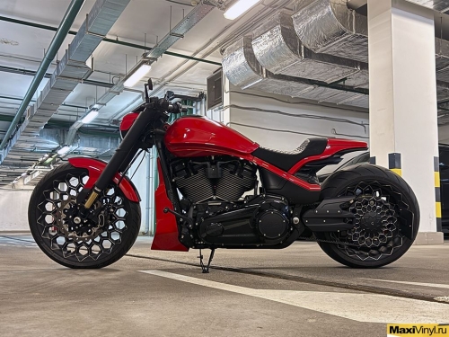Оклейка Harley-Davidson FXDR Box39 полиуретановой пленкой