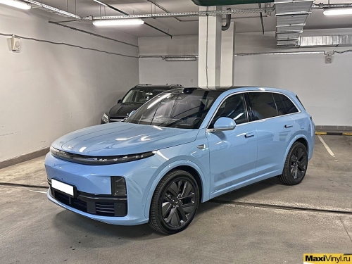 Оклейка зоны риска LiXiang L7 прозрачным глянцевым полиуретаном