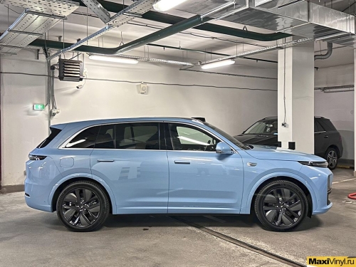 Оклейка зоны риска LiXiang L7 прозрачным глянцевым полиуретаном