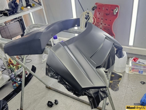 Оклейка BMW X6 F16 в серый матовый металлик