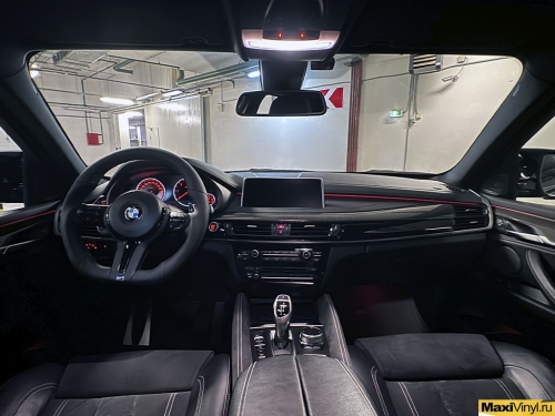 Оклейка BMW X6 F16 в серый матовый металлик