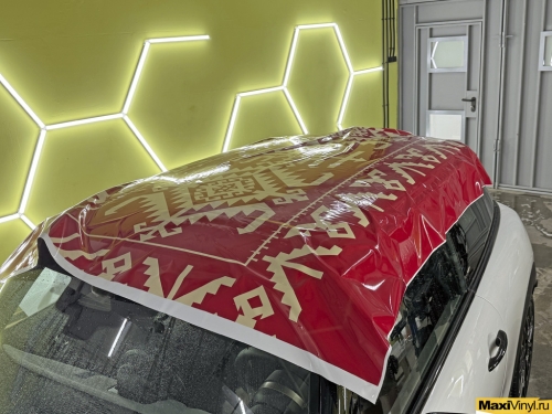 Оклейка крыши Mini Cooper