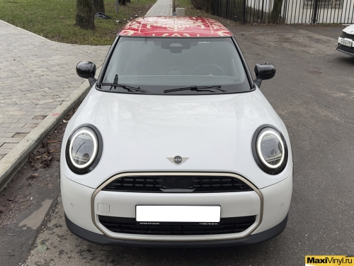 Оклейка крыши Mini Cooper