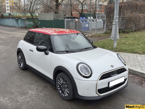 Оклейка крыши Mini Cooper