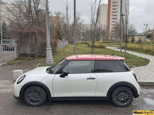 Оклейка крыши Mini Cooper