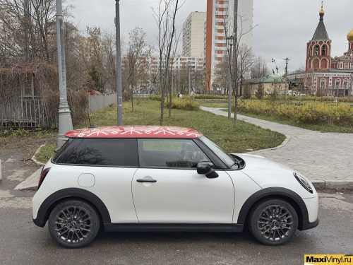 Оклейка крыши Mini Cooper