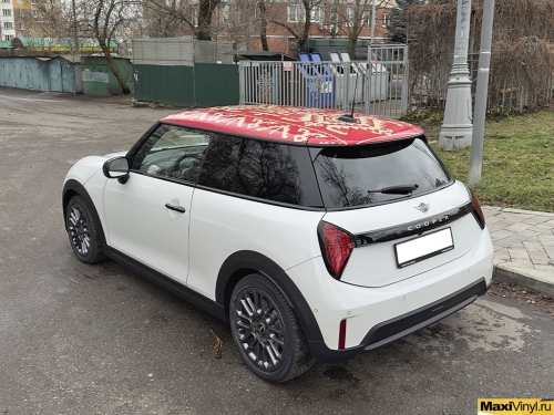 Оклейка крыши Mini Cooper