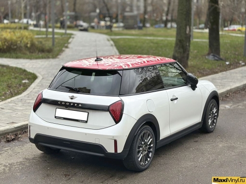 Оклейка крыши Mini Cooper
