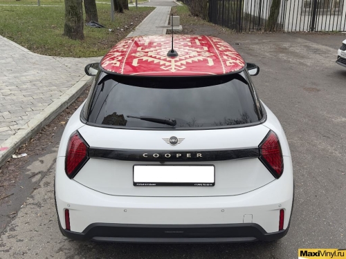 Оклейка крыши Mini Cooper