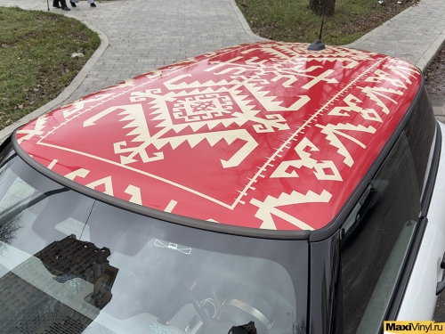 Оклейка крыши Mini Cooper