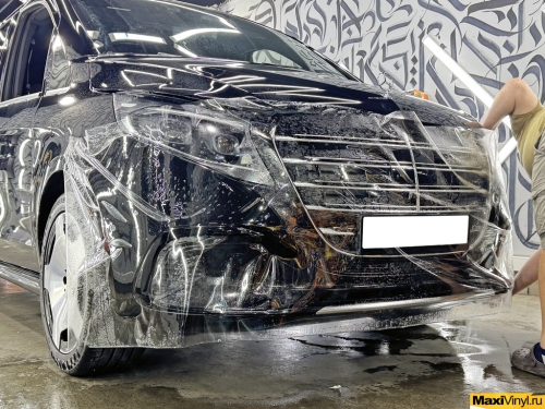 Полная оклейка Mercedes-Benz V class полиуретановой пленкой